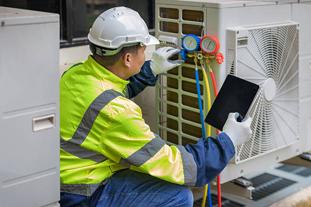 Professional Air Conditioning Repair technician working in Cedar Lake, IN